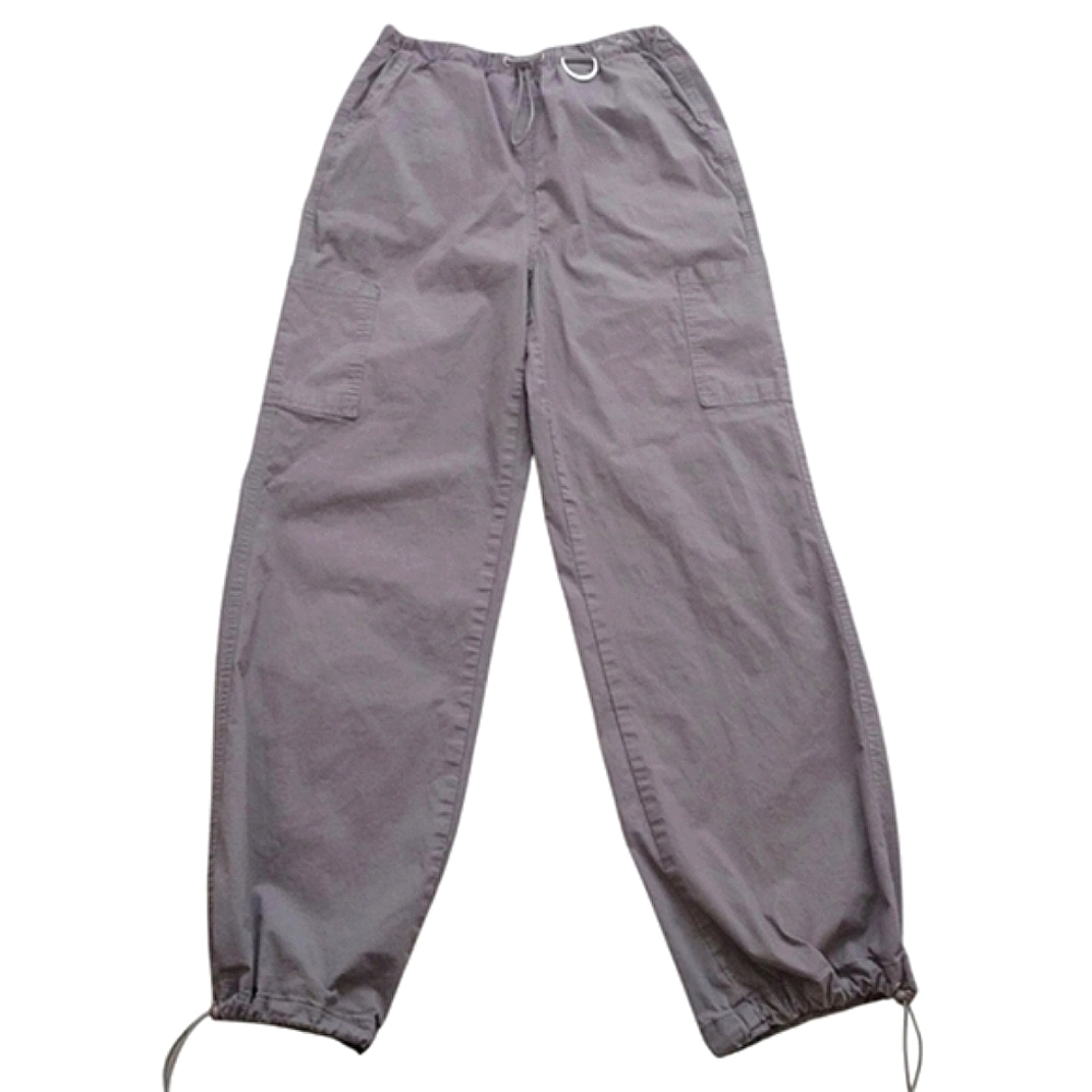 Rachel Paige Womens High Rise Pull on Cargo Pant Drawstring Elastic Waist Jogger